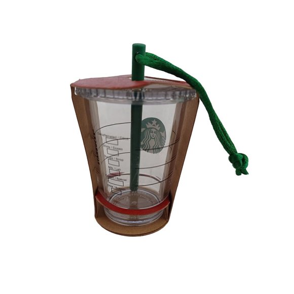 NIB New Original Cold Cup 2.5" Starbucks Coffee Holiday Ornament Collectible - Picture 3 of 6
